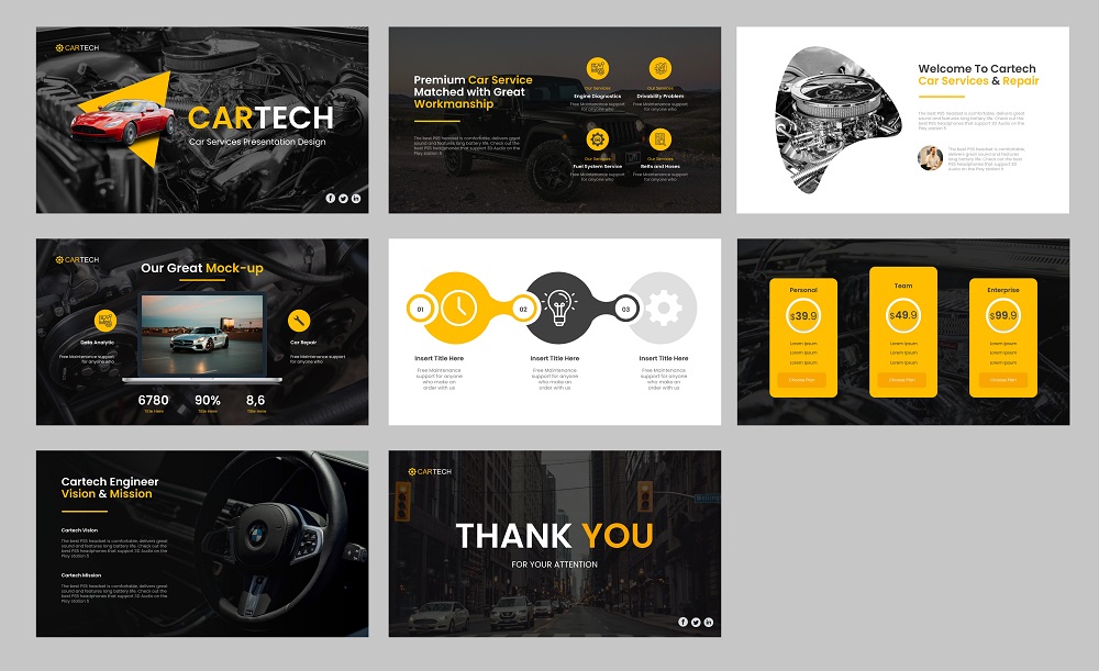 Car-Technology pitch deck design Sample | Innovious Designs